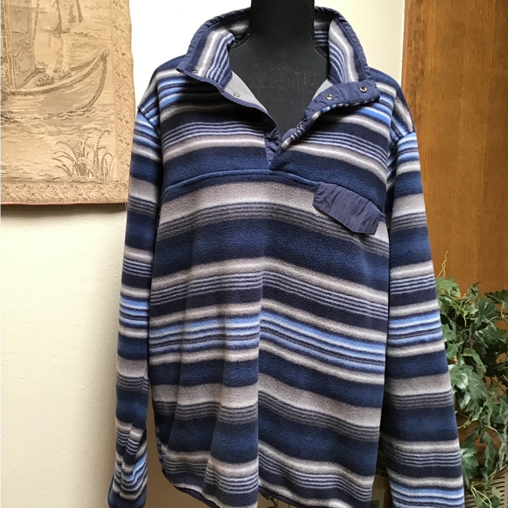 Southern Grit Authentic Outfitters, heavy sweatshirt, large, color blue and tan